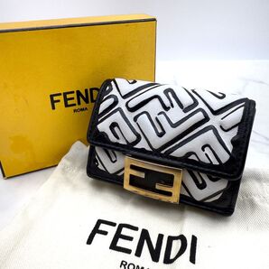 【FENDI】フェンディ マイクロウォレット コンパクト 三つ折り財布