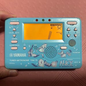 【YAMAHA 】ヤマハ チューナー メトロノーム TDM-75 ディズニー アリス チューナーメトロノーム 楽器 音取り 練習