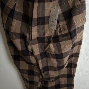 【未使用 試着のみ】秋 ボトムス ズボン ベージュ INHERIT B.C STOCK チェック柄