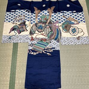 g 男の子用着物 お宮参り用伝統刺繍着物 日本製 お宮参り 七五三 男の子着物