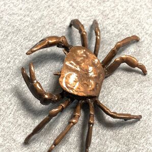 カニ 蟹の置物 お香立て 金属製 約6cm 【最終価格 値引き不可】送料込みです