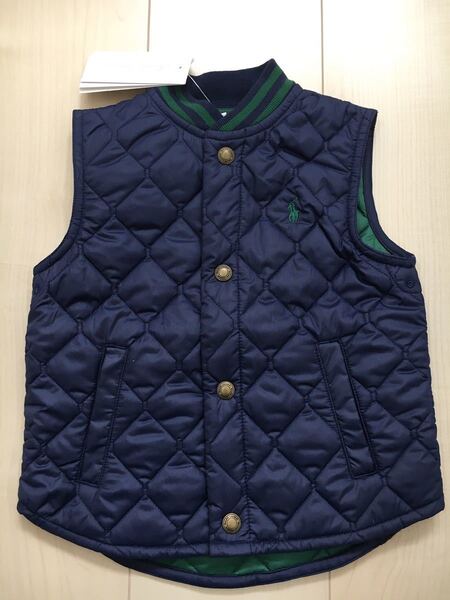 新品!ラルフローレン ベスト 85cm 18M アウター 上着 70cm 80cm 90㎝ ネイビー 防寒 アウトドア おくるみ 冠婚葬祭 定価21890円