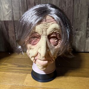 ラバーマスク ハロウィン かぶり物 大人 子供 コスプレ 老人 仮面 お面 おばあちゃん 可愛い ホラー 仮装 仮装