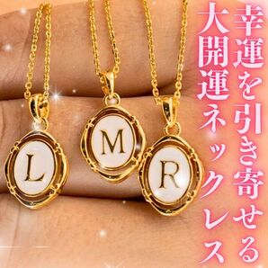 幸運を引き寄せる大開運イニシャルネックレス 幸運 幸福 御守り 占い 金運アップ 恋愛運 縁起物 浄化パワーストーンスピリチュアル