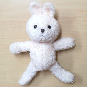 ぬいぐるみ ミニ 小さい ウサギ うさぎ ふわふわ もふもふ ベージュ 手乗り 手のひらサイズ もこもこ