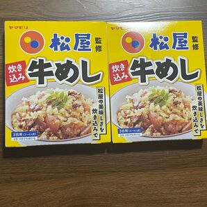 2個セット ヤマモリ 炊き込み牛めし 牛めし 備蓄米 炊き込みご飯の素 3合 2合 釜飯の素 炊き込みご飯