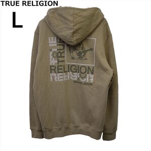TRUE RELIGION トゥルーレリジョン プルオーバー パーカー L 茶系