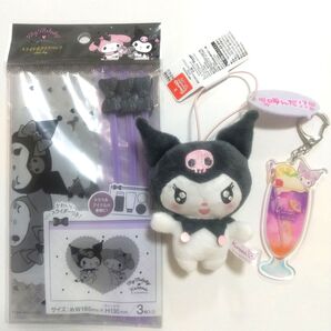 クロミ スライド式クリアパック&あざとかわいいコレクションマスコット&エモーショナルスカイドリンク アクリルキーホルダー サンリオ