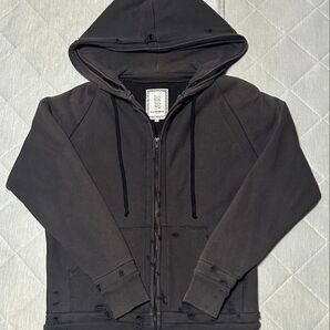 レア00s MERCENARY(マーセナリー)スタイリスト宇佐美陽平 極厚ヘビーウェイトダメージパーカー あずき 時しらず UA