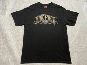 中古美品　HARLEY DAVIDSON◆TULSA,OK RIDE FREE◆Tシャツ/M/コットン