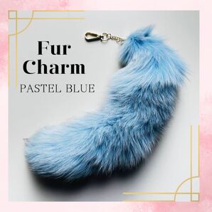 きつね キツネ 狐 尻尾 しっぽ ファー チャーム キーホルダー ふわふわ 大人気 もふもふ