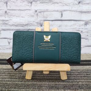 ★新品★ ベベダヤン ラウンドファスナー 長財布 エンボスラップ グリーン