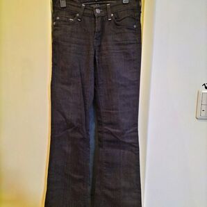 7 For All Mankind ブーツカット ブラック ジーンズ デニム 黒 パンツ デニムパンツ 使用品