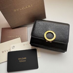 【美品】 110 BVLGARI ブルガリ 3つ折り 長財布