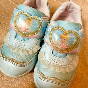 ディズニー ムーンスター スニーカー キッズ 運動靴 シューズ 女の子 シンデレラ