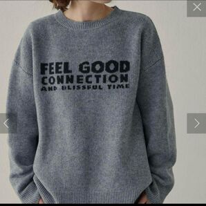 PUAL CE CIN ジャガードロゴニットプルオーバー