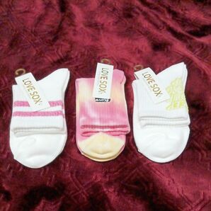 LOVE SOX 靴下 3足セット レディース ソックス