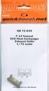 クイックブースト　72649　1/72 F-14 トムキャット熱交換器シャッター(ファインモールド用)