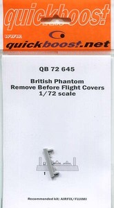 クイックブースト　72645　1/72 ファントム FG.1/FGR.2リムーブ・ビフォア・フライトカバー(エアフィックス/フジミ用)