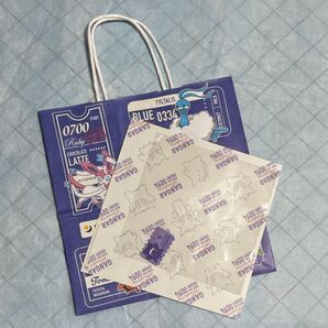 ポケモンPRONTのコラボキャンペーンテイクアウト用ショッパーバッグ、商品タグゲンガー 、敷紙 のセット