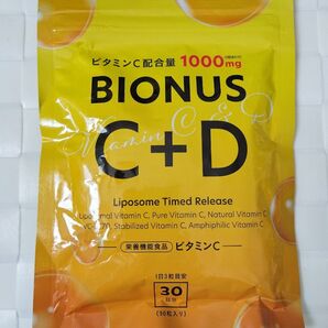 BIONUS ビタミンC+D 1000mg 30日分 90粒入り