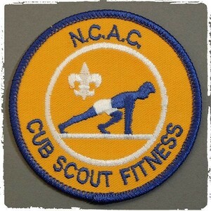 BF25 ビンテージ ワッペン パッチ ロゴ エンブレム N.C.A.C. CUB SCOUT FITNESS ボーイスカウト カブスカウト BSA