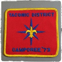 BG143 70s ビンテージ ワッペン パッチ ロゴ エンブレム TACONIC DISTRICT CAMPOREE ボーイスカウト アメリカ BSA_画像1