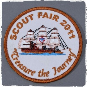 BG177 SCOUT FAIR TREASURE THE JOURNEY BSA ボーイスカウト ワッペン パッチ ロゴ エンブレム 輸入雑貨 刺繍 帆船