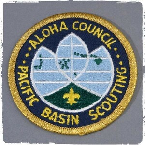 ED01 ALOHA COUNCIL PACIFIC BASIN SCOUTING ボーイスカウト BSA ワッペン パッチ ロゴ エンブレム 輸入雑貨