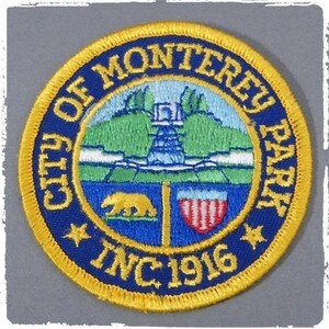 LI41 CITY OF MONTEREY PARK ビンテージ ワッペン パッチ ロゴ エンブレム 輸入雑貨 刺繍