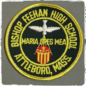 MY143 USA 米国 スクール ワッペン Bishop Feehan High School USA輸入雑貨