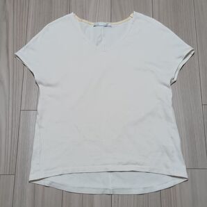 IENA (イエナ) / 半袖Vネックカットソー / オフホワイト / サイズ表記なし