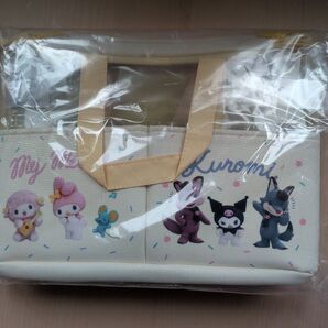 サンリオ Netflixシリーズ My Melody&Kuromi 大きなポッケ付きバスケット