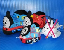 ☆同梱可☆THOMAS☆きかんしゃトーマス☆ジェームス☆マスコット☆ぬいぐるみ☆3体セット☆トーマス☆ゼンマイ_画像2