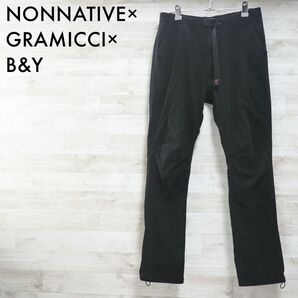 ノンネイティブ×グラミチ×B&Y | 20SS“カツラギストレッチ” (黒・1) GRAMICCI クライミングパンツ ブラック