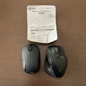 ワイヤレスマウス2つセット SANWA ELECOM LEDマウス