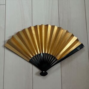 金色の扇子 舞扇子 踊り用 飾り扇子 和装小物