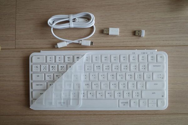 Keychron B1 Pro ウルトラスリムワイヤレスキーボード(タイ語/英語配列)☆Bluetooth USBレシーバー