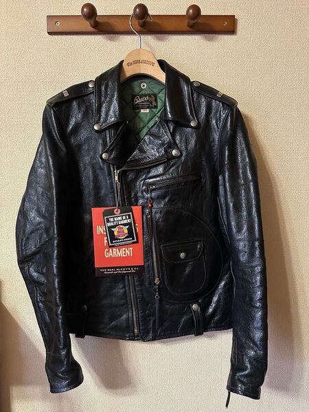 希少激レアTHE REAL McCOY'S BUCO J-24 LUCIFER ルシファー ダブルライダースジャケット サイズ40