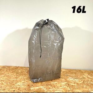 ドローストリングコンテナ 16L HD(DCF 1.43oz)Black