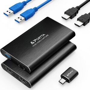 新品 PORTTA HDMI キャプチャーボード パススルー