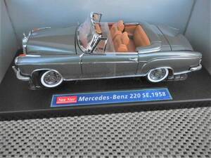 *1/18*1958 Benz 220SE open : gunmetal * Sunstar made * new goods, not yet exhibition goods beautiful..# 3552*