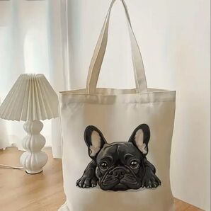 キャンバストートバッグ フレンチブルドッグ