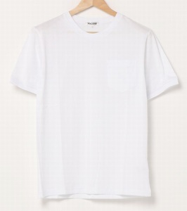 新品　ルパート　ヴォーギッシュ　スーピマ天竺ポケット付きTシャツ半袖　ホワイト　メンズM サイズ 肩幅41.5cm　送料クリックポスト185円