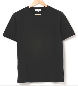  new goods Rupert vo-gishu Hsu pima heaven . with pocket T-shirt short sleeves black men's L size shoulder width 43cm postage click post 185 jpy 