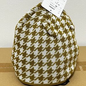 未使用 アシックス arg ビーニー ゴールド レディース