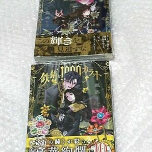 【初版 新品 シュリンク 帯つき】 鉄錆と1000カラット 2巻セット、透明ブックカバー ネップリ同封