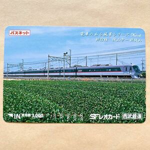 【使用済】 パスネット 西武鉄道 電車のある風景シリーズ 新宿線 狭山市-新狭山