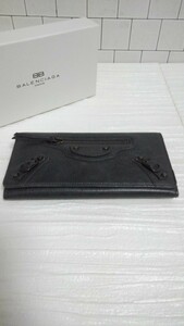 BALENCIAGA　バレンシアガ　長財布　レザー　クラシックマネー