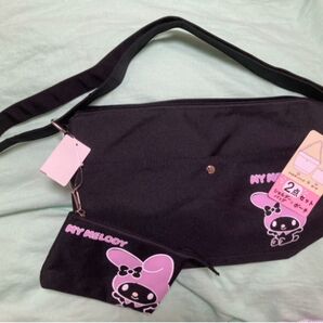 しまむら新品サンリオマイメロ ショルダーバッグ ・ポーチ2点セット